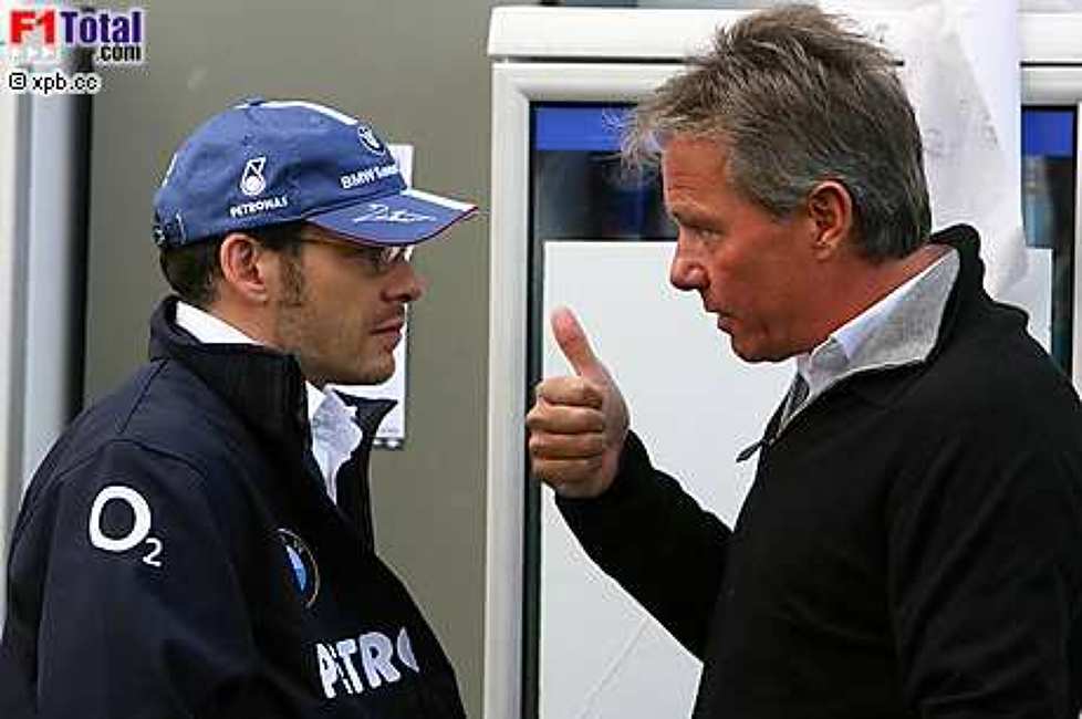 Jacques Villeneuve (BMW Sauber F1 Team) mit  Manager Craig Pollock