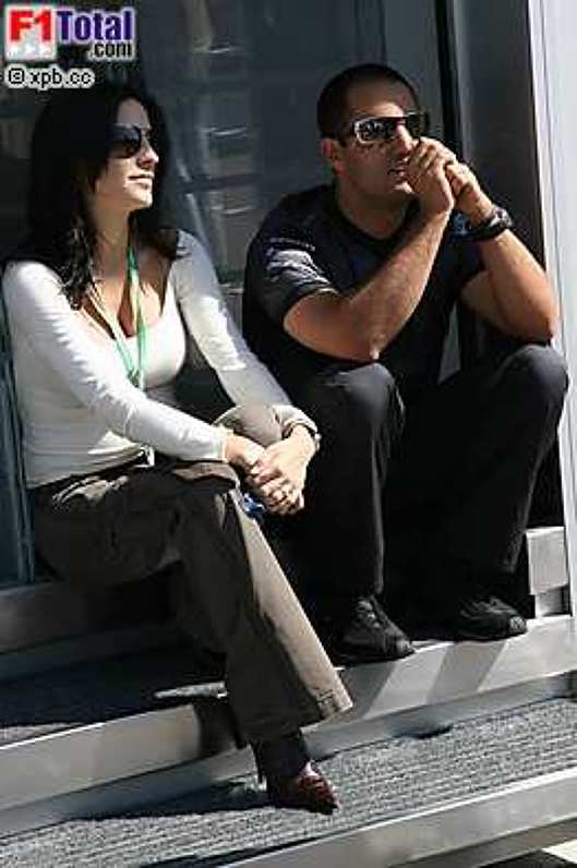 Juan-Pablo Montoya (McLaren-Mercedes) mit Ehefrau Connie