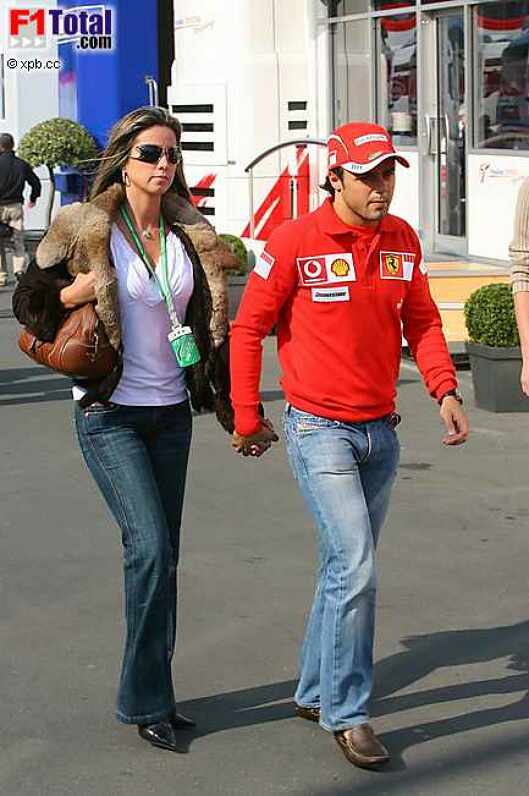 Felipe Massa (Ferrari) mit Freundin Rafaela Bassi