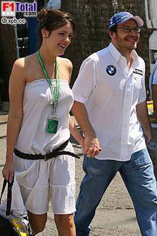 Jacques Villeneuve (BMW Sauber F1 Team) mit Freundin Johanna