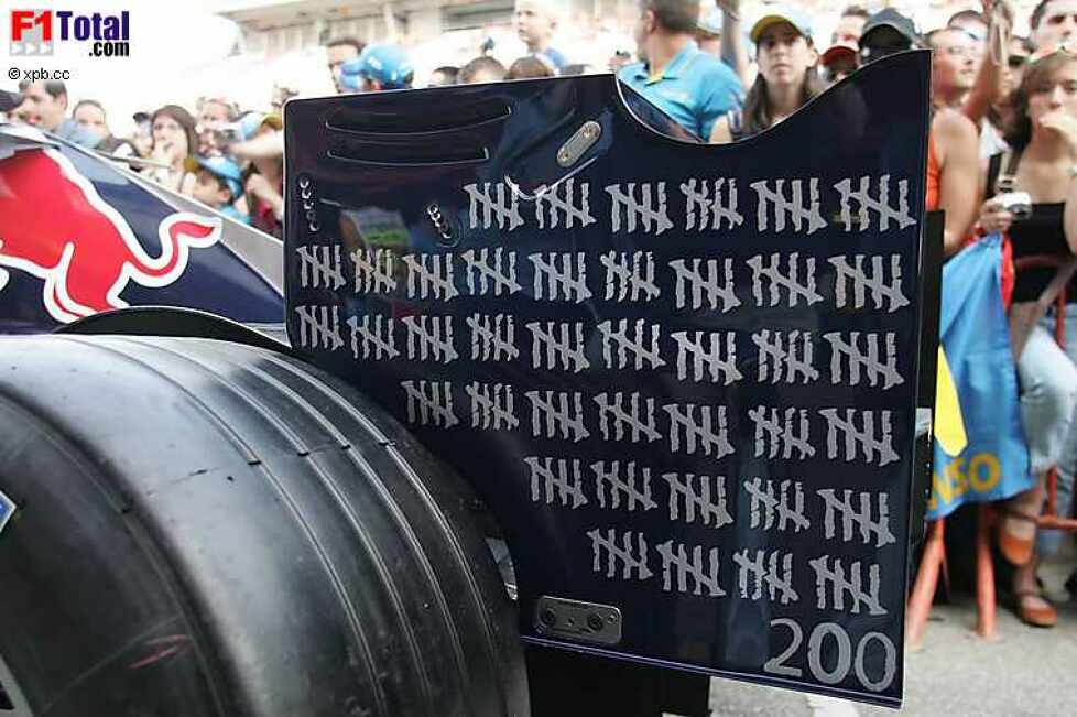 David Coulthard (Red Bull Racing) bestreitet seinen 200. Grand Prix