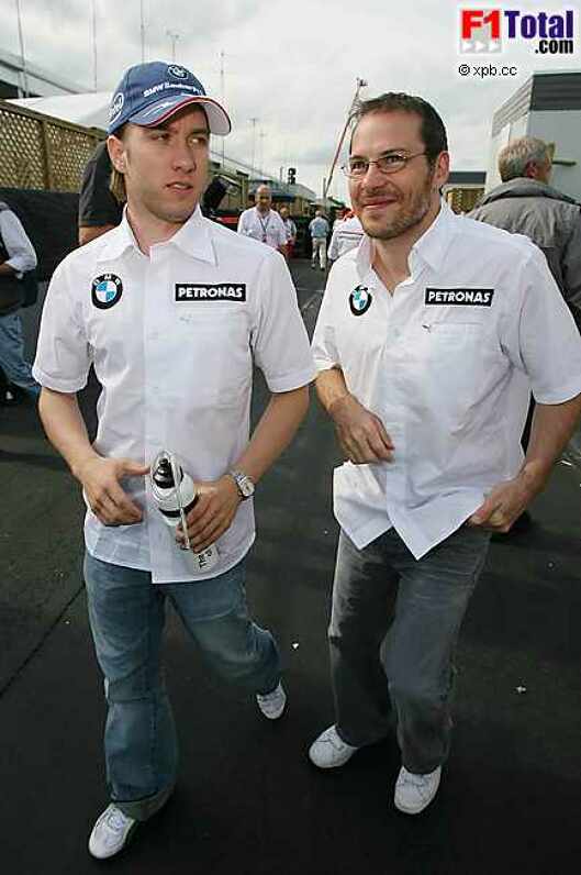 Jacques Villeneuve (BMW Sauber F1 Team), Nick Heidfeld (BMW Sauber F1 Team)