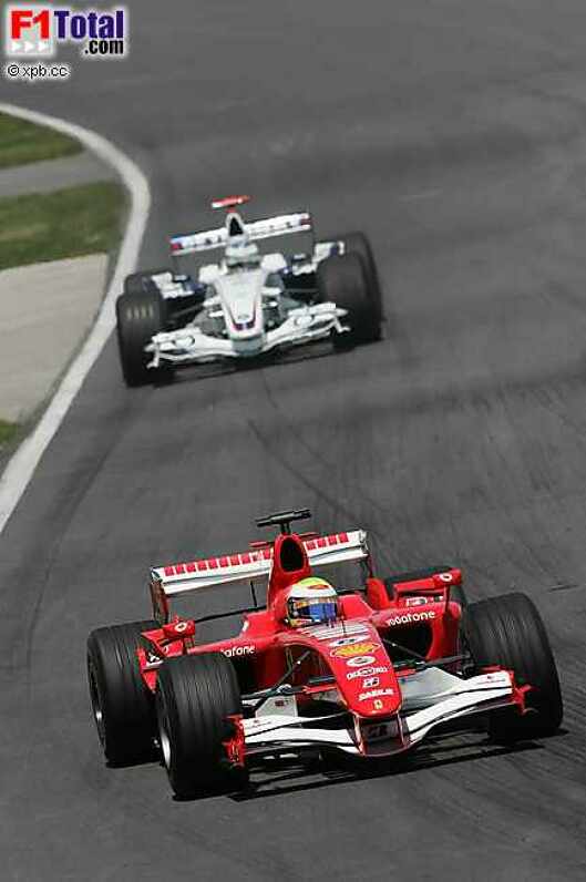 Felipe Massa (Ferrari), Nick Heidfeld (BMW Sauber F1 Team)