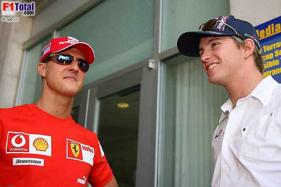Michael Schumacher (Ferrari), Scott Speed (Scuderia Toro Rosso)