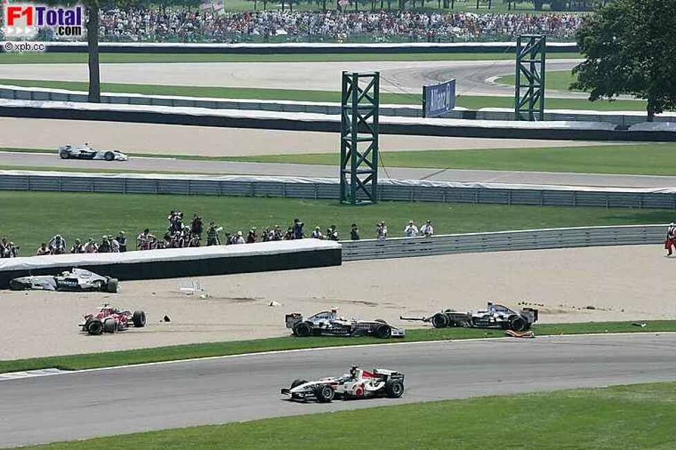 Juan-Pablo Montoya (McLaren-Mercedes), Kimi Räikkönen (McLaren-Mercedes), Nick Heidfeld (BMW Sauber F1 Team), Scott Speed (Scuderia Toro Rosso)