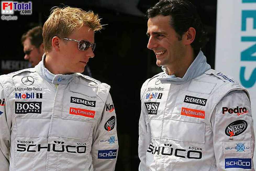 Kimi Räikkönen (McLaren-Mercedes), Pedro de la Rosa (Testfahrer) (McLaren-Mercedes)