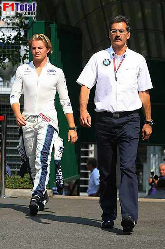 Mario Theissen (BMW Motorsport Direktor) (BMW Sauber F1 Team), Nico Rosberg (Williams-Cosworth)