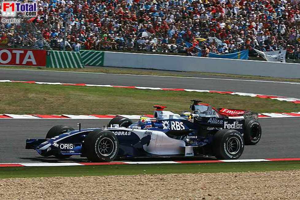 Mark Webber (Williams-Cosworth), Pedro de la Rosa (McLaren-Mercedes)
