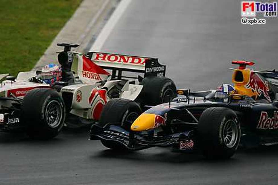David Coulthard (Red Bull Racing), Jenson Button (Honda Racing F1 Team)