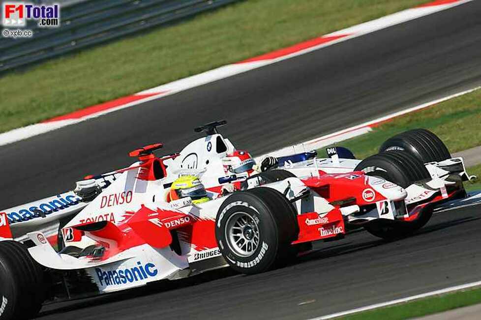 Ralf Schumacher (Toyota), Robert Kubica (BMW Sauber F1 Team)