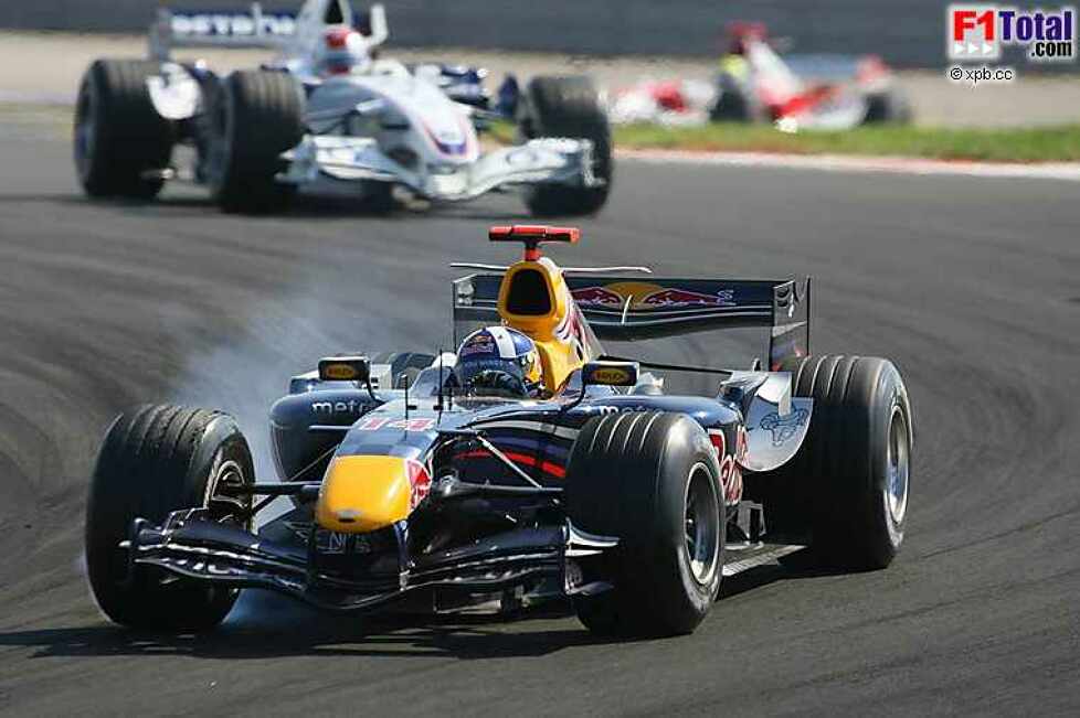 David Coulthard (Red Bull Racing), Robert Kubica (BMW Sauber F1 Team)