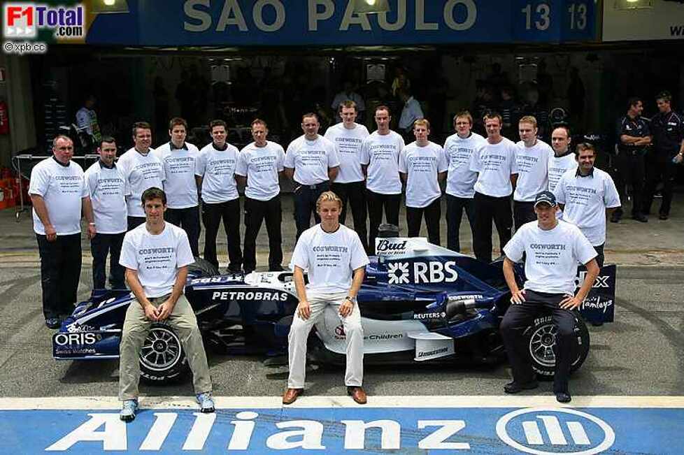 Alexander Wurz (Williams-Cosworth), Mark Webber (Williams-Cosworth), Nico Rosberg (Williams-Cosworth)
