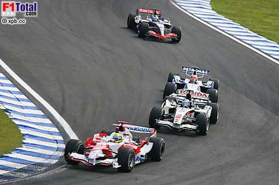 Jenson Button (Honda Racing F1 Team), Ralf Schumacher (Toyota)