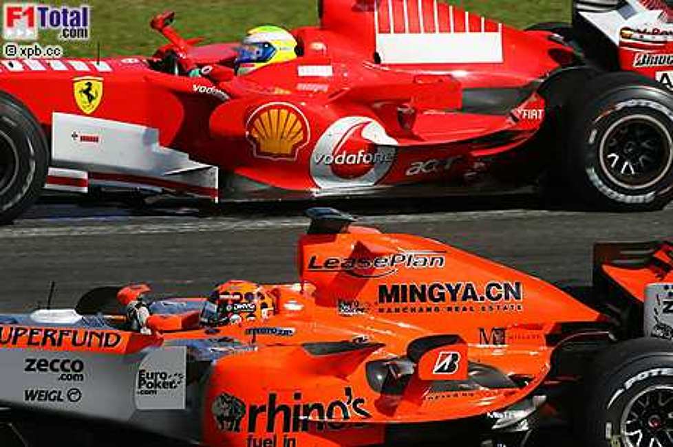 Christijan Albers (MF1 Racing), Felipe Massa (Ferrari)