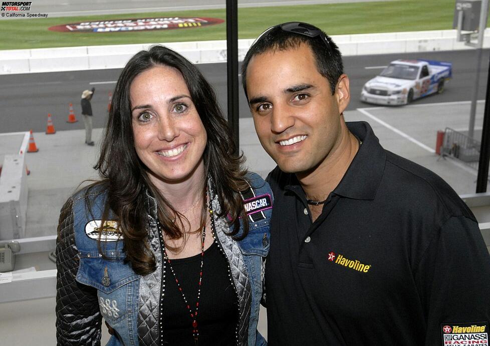 Montoya mit California Speedway-Präsidentin Gillian Zucker
