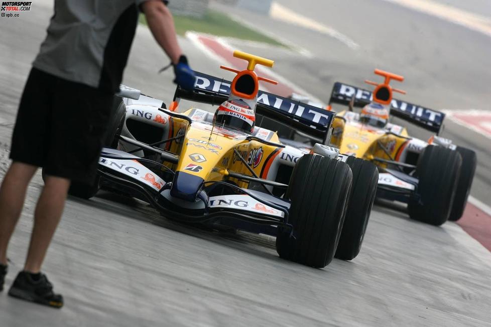 Heikki Kovalainen und Nelson Piquet Jr. (Renault) 