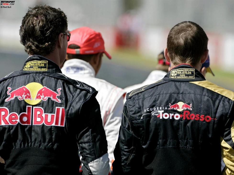 David Coulthard (Red Bull) und Scott Speed (Toro Rosso)