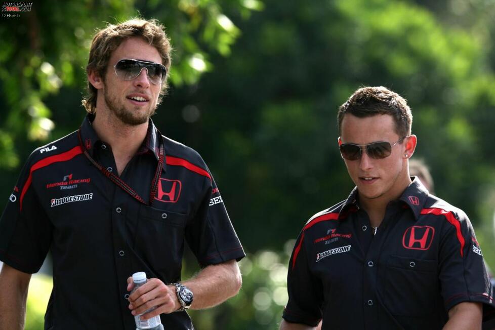Jenson Button und Christian Klien (Honda F1 Team)