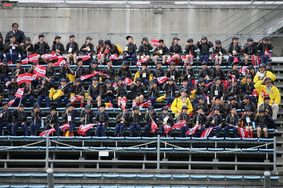 Japanische IndyCar-Fans in Motegi
