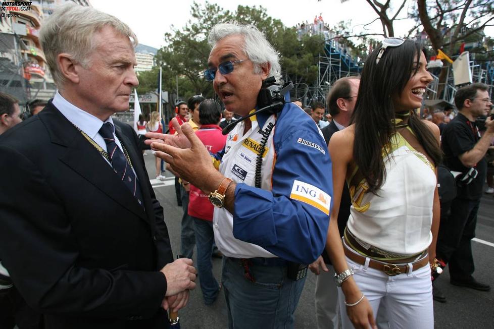 Max Mosley (FIA-Präsident) und Flavio Briatore (Teamchef) (Renault) 