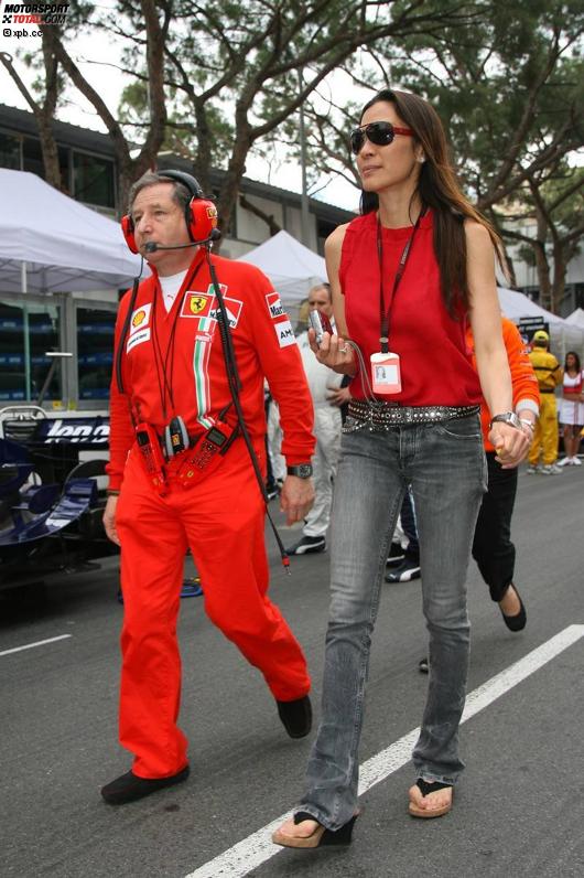 Jean Todt (Teamchef) (Ferrari) und Michelle Yeoh