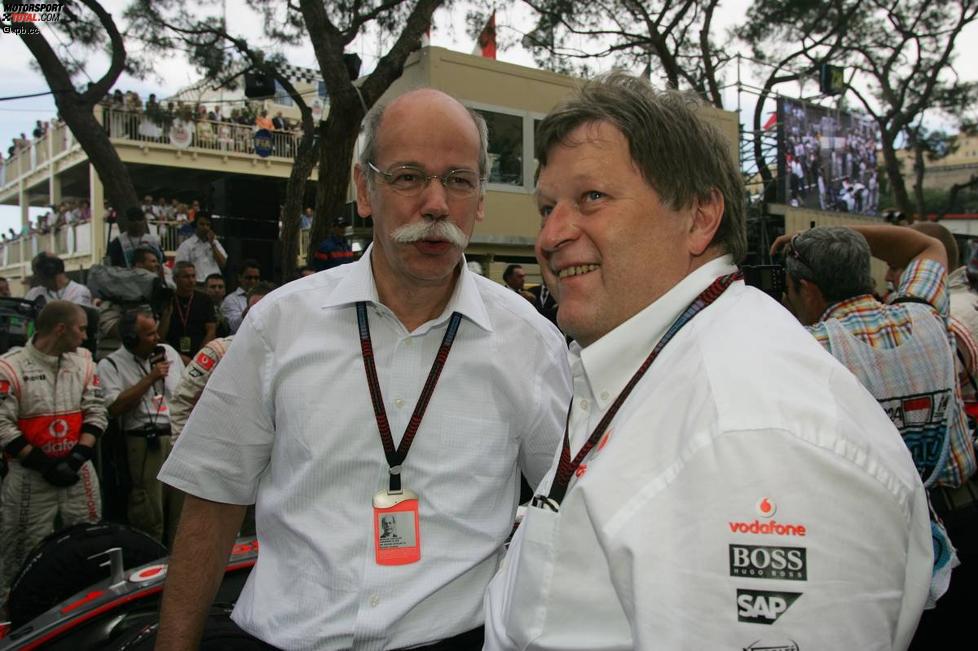 Dr. Dieter Zetsche und Norbert Haug (Mercedes-Motorsportchef) (McLaren-Mercedes) 