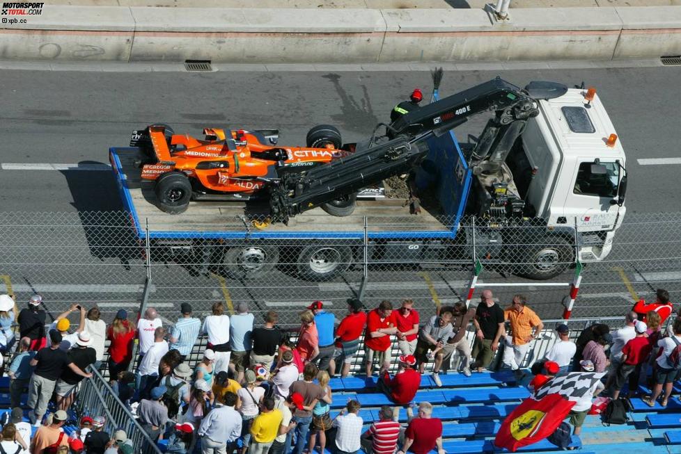 Das Auto von Adrian Sutil (Spyker) 