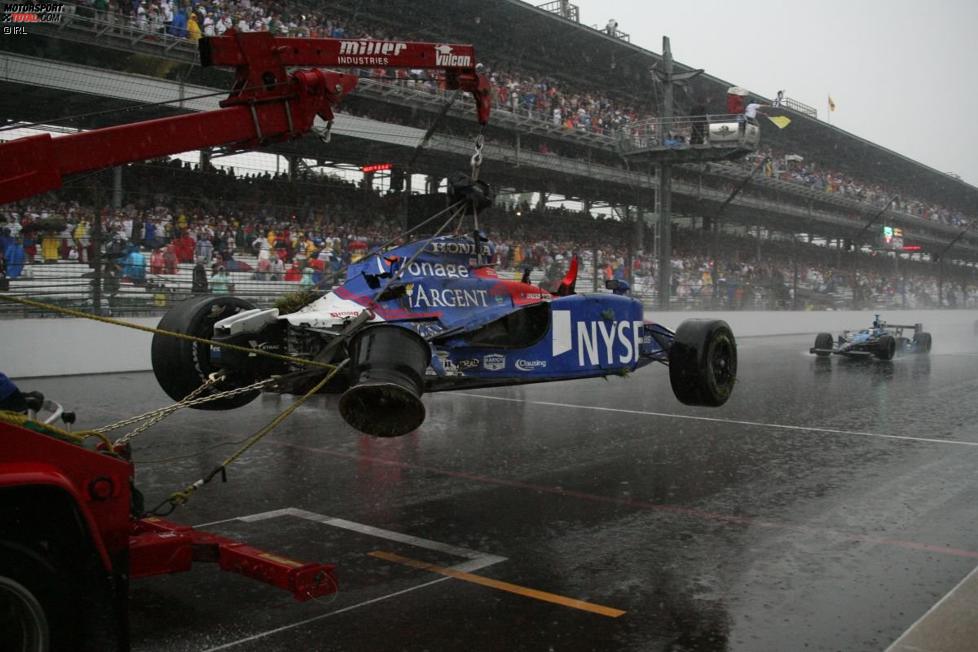 Marco Andretti (Andretti Green) verunfallte noch kurz vor dem Abbruch