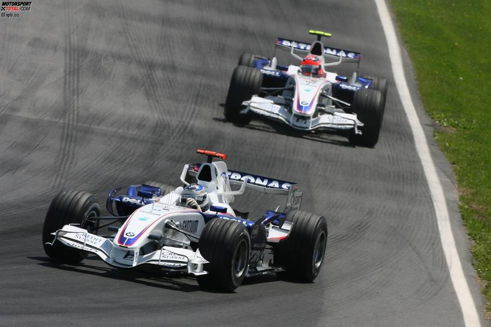 Nick Heidfeld vor Robert Kubica (BMW Sauber F1 Team) 