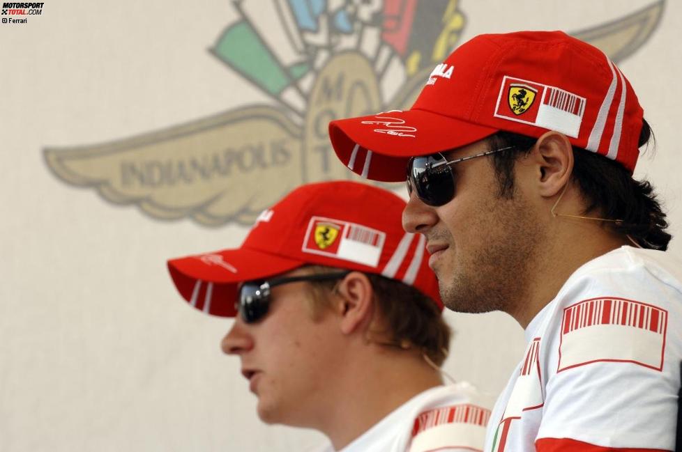 Kimi Räikkönen und Felipe Massa (Ferrari)