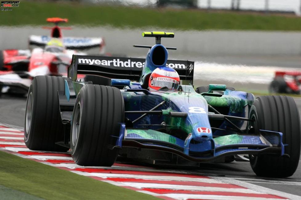 Rubens Barrichello (Honda F1 Team) vor Ralf Schumacher (Toyota) 