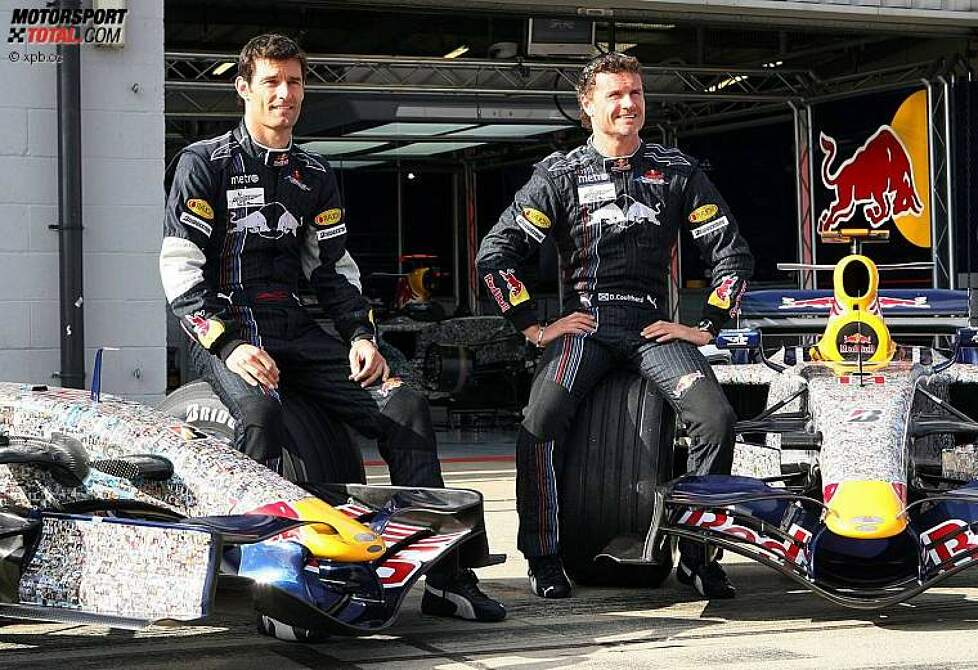 Auch 2008 ein Team: Mark Webber und David Coulthard (Red Bull) 