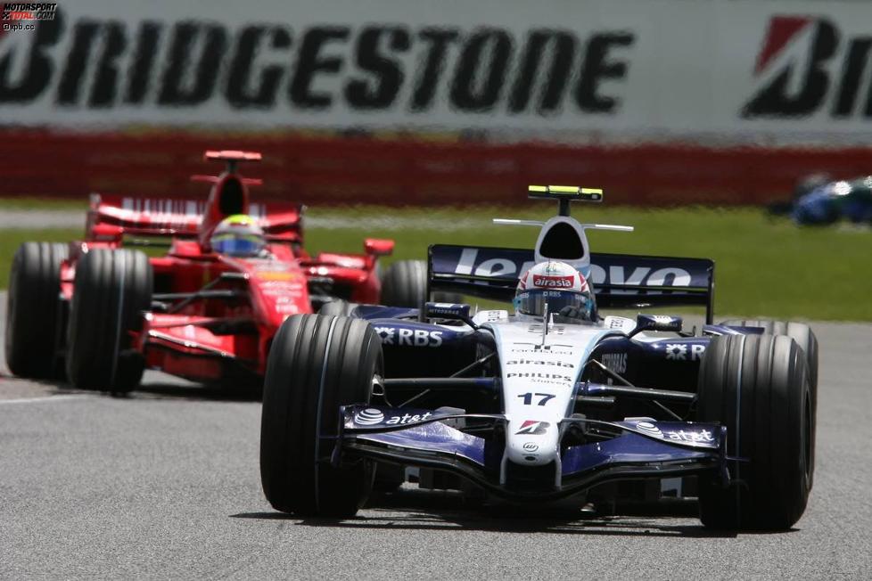 Alexander Wurz (Williams) vor Felipe Massa (Ferrari) 