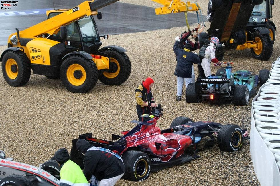 Scott Speed (Toro Rosso) und Jenson Button (Honda F1 Team) 