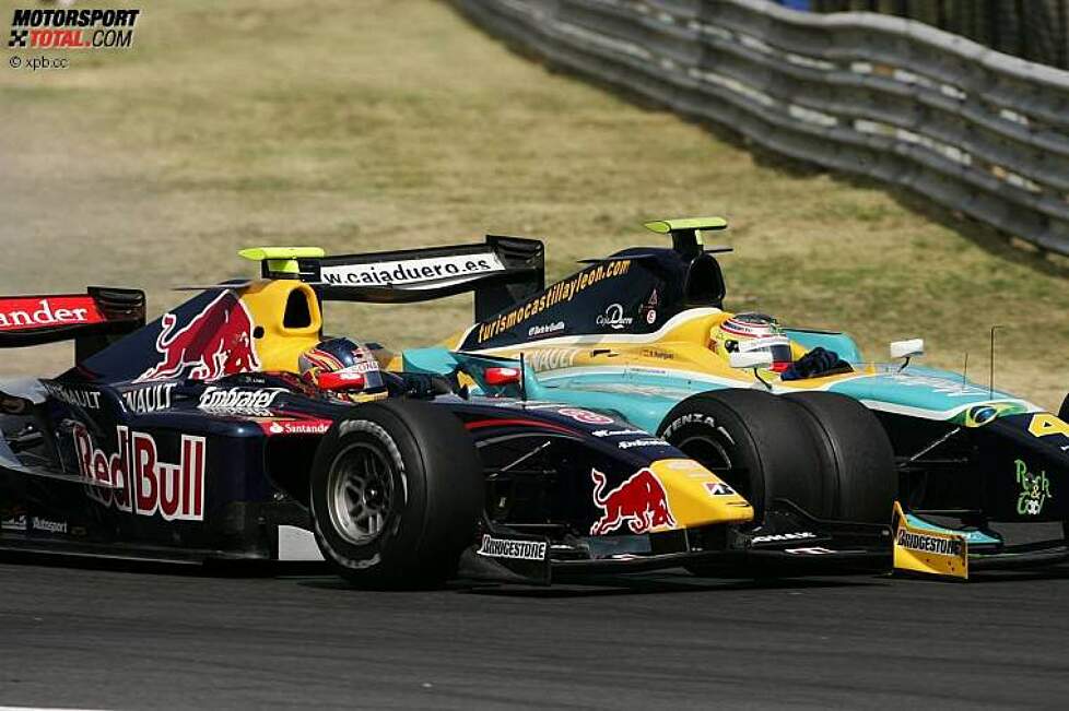Adrian Zaugg (Arden) und Roldan Rodriguez (Minardi-Piquet) 