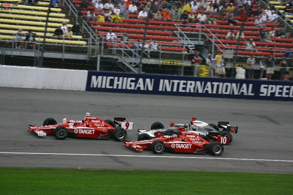  Scott Dixon Dan Wheldon Tomas Scheckter