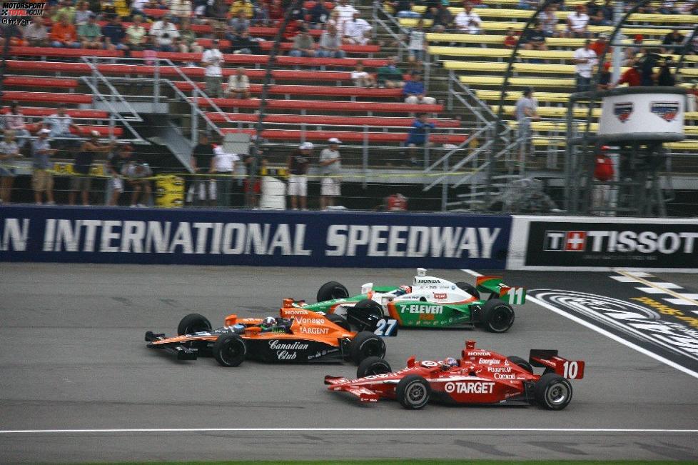  Dario Franchitti Dan Wheldon Tony Kanaan