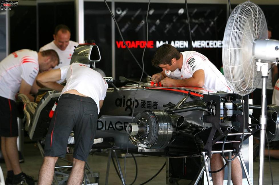 Vorbereitungen bei McLaren-Mercedes