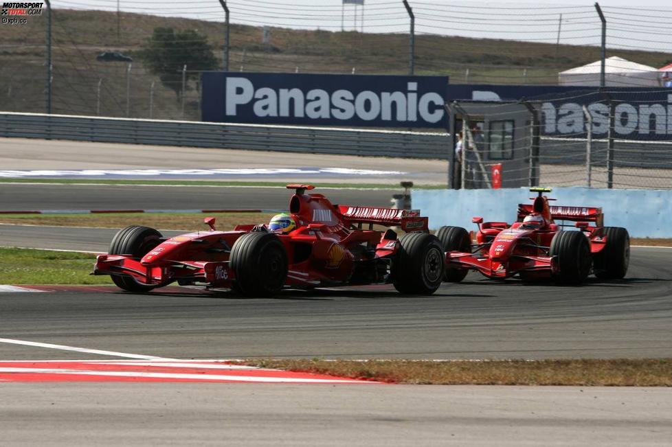 Felipe Massa und Kimi Räikkönen (Ferrari) 