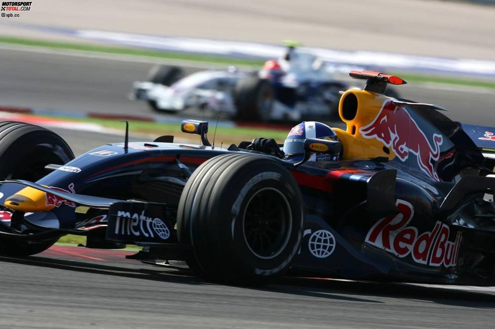 David Coulthard (Red Bull) und Robert Kubica (BMW Sauber F1 Team) 