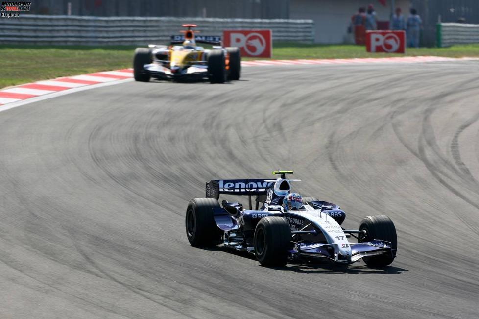 Alexander Wurz (Williams) und Giancarlo Fisichella (Renault) 
