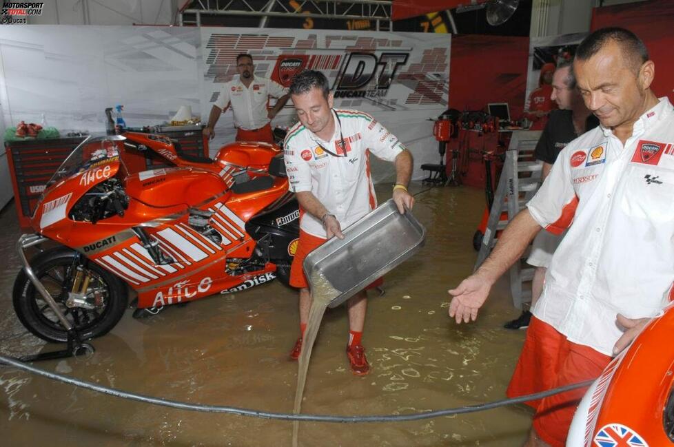 Wassereinbruch bei Ducati