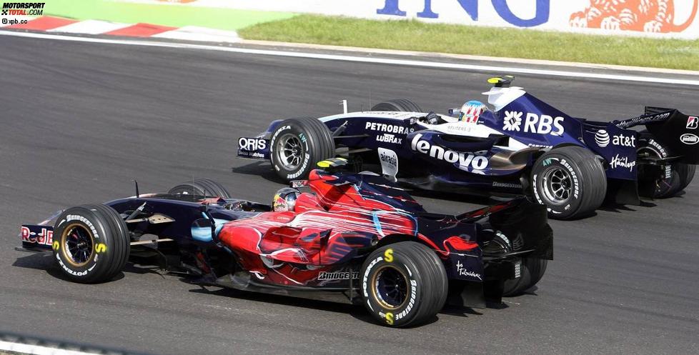 Sebastian Vettel (Toro Rosso) und Alexander Wurz (Williams) 