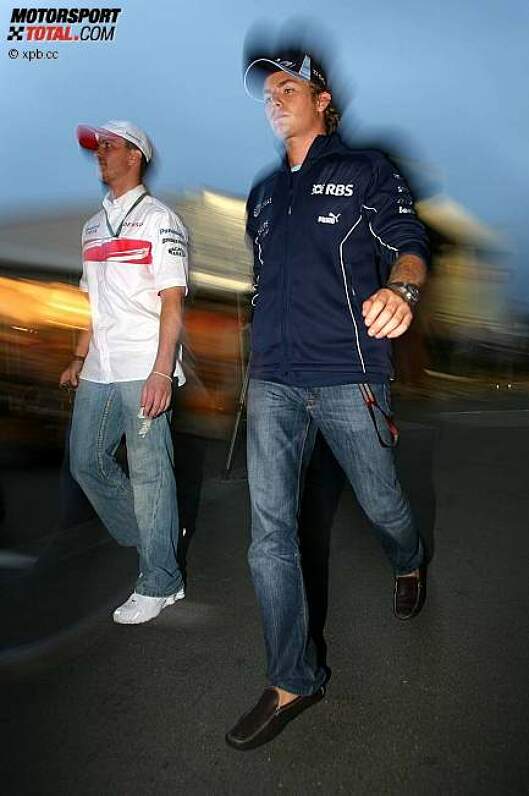 Ralf Schumacher (Toyota) und Nico Rosberg (Williams) 