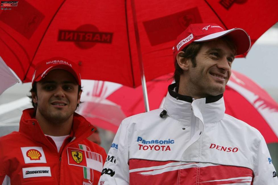 Felipe Massa (Ferrari) und Jarno Trulli (Toyota) 