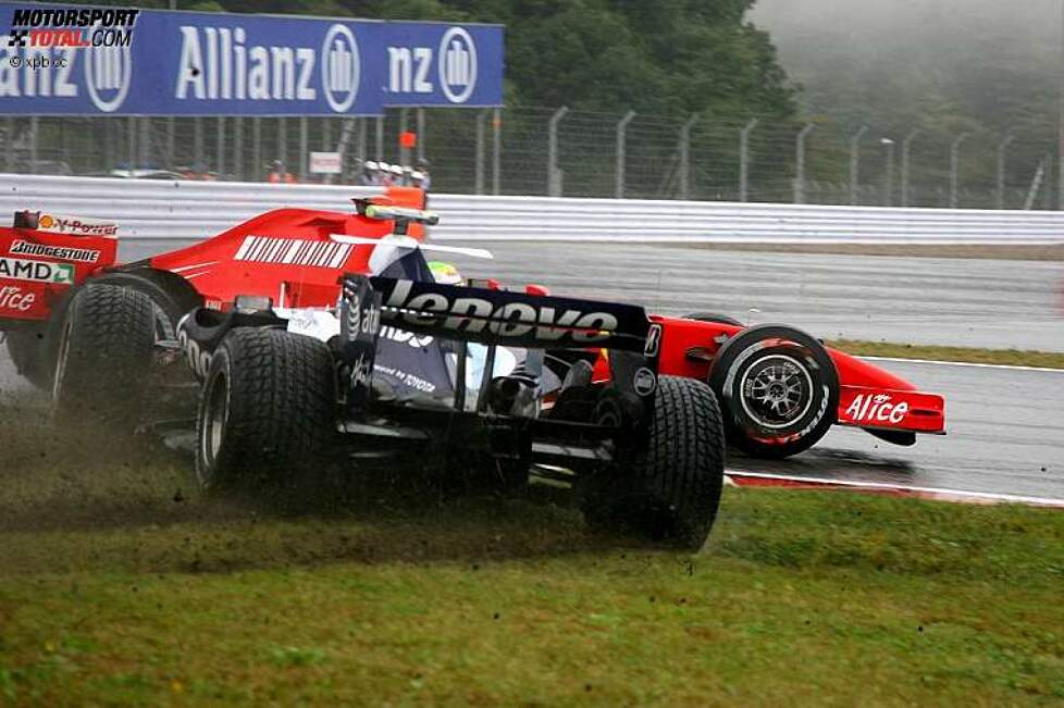 Alexander Wurz (Williams) und Felipe Massa (Ferrari) 