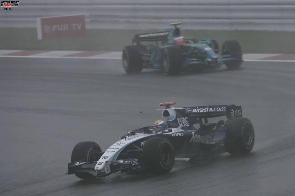 Nico Rosberg (Williams) und Rubens Barrichello (Honda F1 Team) 