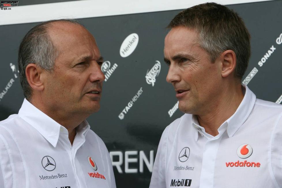 Ron Dennis (Teamchef) und Martin Whitmarsh (Geschäftsführer) (McLaren-Mercedes) 