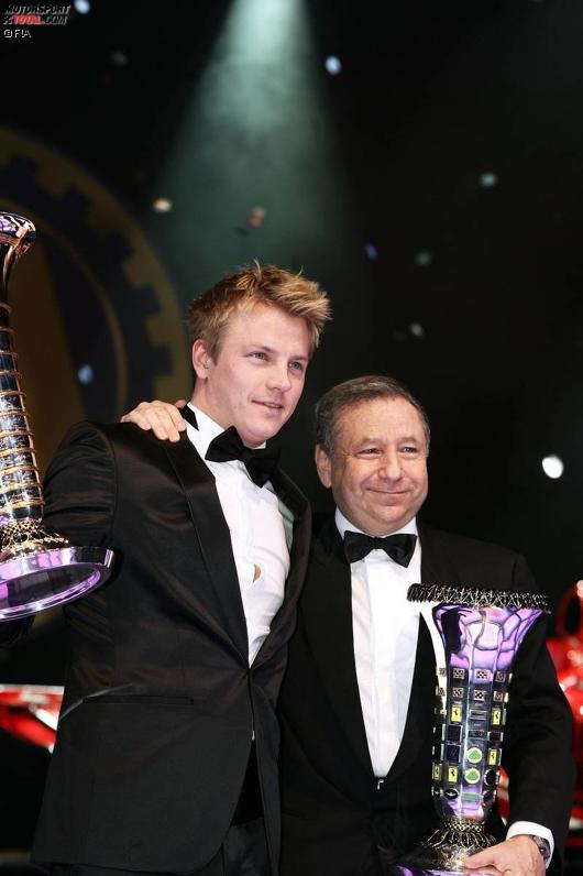 Kimi Räikkönen und Jean Todt (Teamchef) (Ferrari)