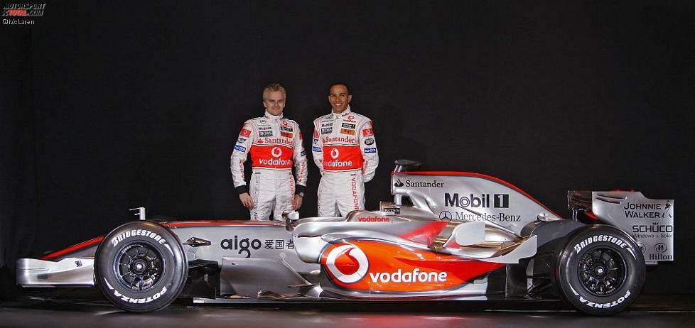 Heikki Kovalainen, Lewis Hamilton (McLaren-Mercedes)